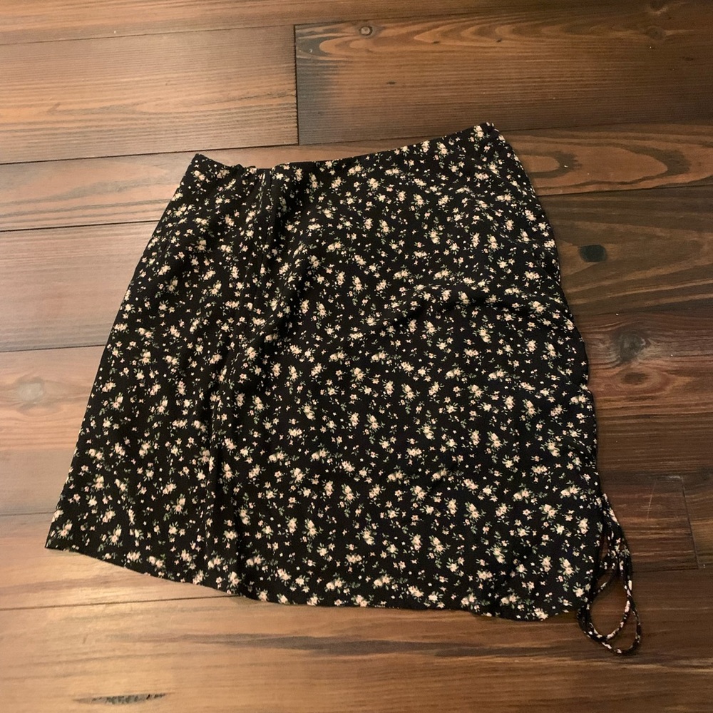 Floral and Black Pacsun Skirt